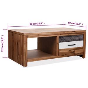 Couchtisch 246043 Braun - Holzwerkstoff - Massivholz - Holzart/Dekor - 90 x 38 x 50 cm