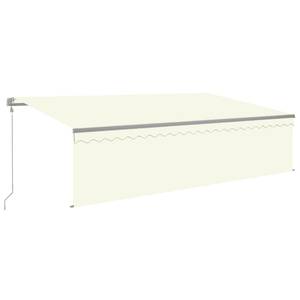 Auvent rétractable 3014355-1 Blanc crème - Largeur : 500 cm