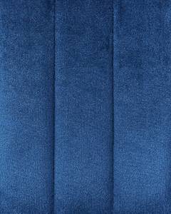 Barhocker SANILAC 2er Set Schwarz - Blau - Marineblau - Textil