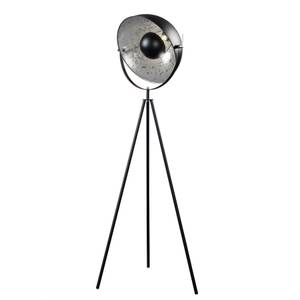 Stehlampe STUDIO Schwarz - Silber - Metall - 51 x 146 x 51 cm