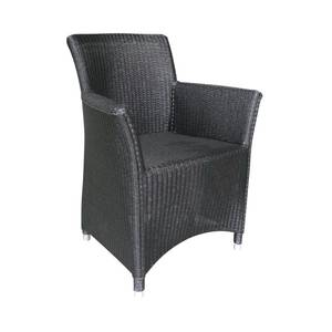 Fauteuil sapporo noir en loom et rotin Noir - Rotin - 64 x 84 x 60 cm