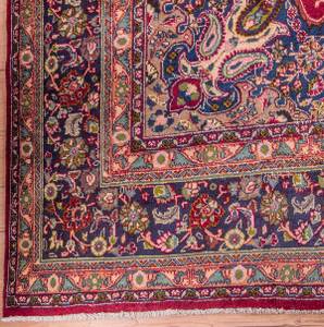 Maschad - 396x298cm Rot - Naturfaser - 298 x 1 x 396 cm