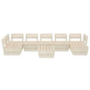 Mobilier de jardin Beige - Bois massif - Bois/Imitation - 60 x 30 x 60 cm