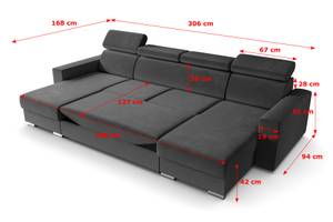 Ecksofa FIX Grau