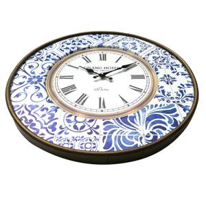 Horloge murale Alaterno Blanc - Bois manufacturé - 5 x 50 x 50 cm