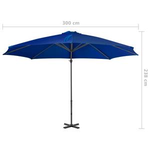 Parasol en porte-à-faux Bleu