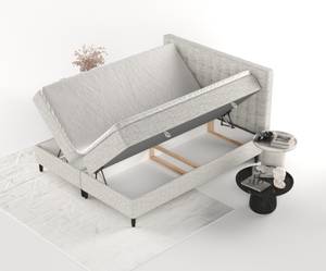 Boxspringbett Divine Grau - Breite: 140 cm