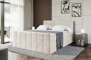 Boxspringbett MOETI-Z KING Beige - Breite: 120 cm