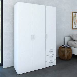 l' armoire Spell Blanc - En partie en bois massif - 116 x 175 x 49 cm