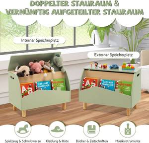 Kinderregal für Bücher + Spielzeug Grün - Holzwerkstoff - 30 x 44 x 60 cm