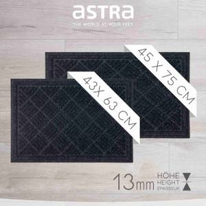 Fußmatte rutschfest NUB STAR Anthrazit - 43 x 63 cm