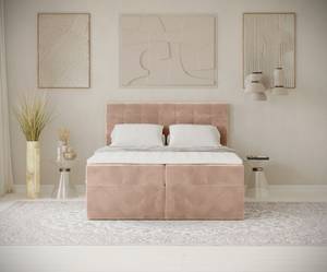 Boxspringbett Sansa Pink - Breite: 160 cm