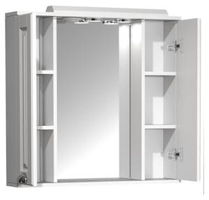 Armoire de toilette Casalo Blanc - Bois manufacturé - 75 x 71 x 14 cm