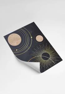 Planeten Gold Poster Set Papier - 70 x 50 x 70 cm