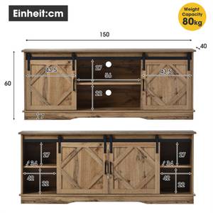 TV-Schrank Retro-industriellerStil Ⅳ Braun