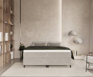 Boxspringbett  Araya II Taschenfederkern Beige - Breite: 140 cm