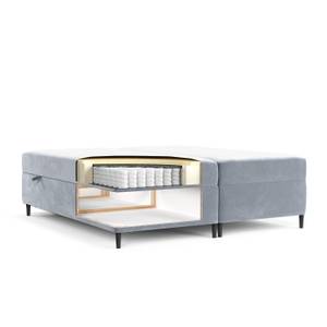 Boxspringbett  Araya II Taschenfederkern Grau - Breite: 140 cm