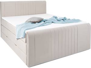 Kingston Boxsprinbett mit Bettkasten Beige - Breite: 160 cm