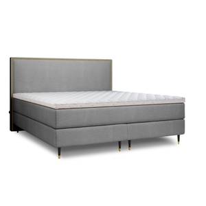 Boxspringbett BLISSFUL Grau - Breite: 200 cm