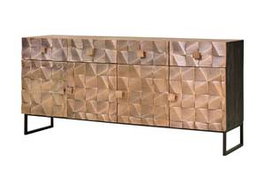 Anrichte 6729 Braun - Massivholz - 42 x 80 x 170 cm