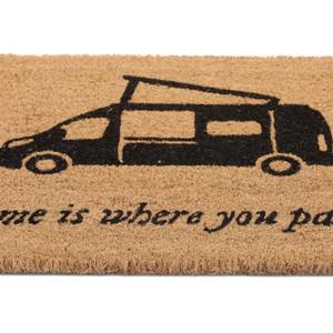 Tapis en coco camping-car Noir - Marron - Fibres naturelles - Matière plastique - 60 x 2 x 40 cm