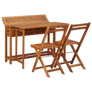 Table à jardinière avec chaise Marron - Bois massif - Bois/Imitation - 66 x 72 x 100 cm