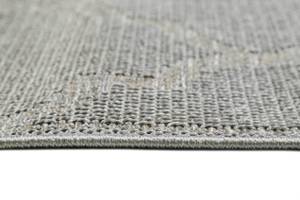 Outdoorteppich Gleamy Grau - Silber / Grau - Silbergrau - 80 x 150 cm