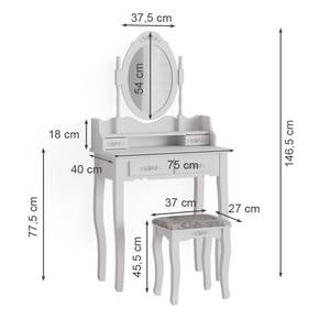 Schminktisch Meghan 39601 Weiß