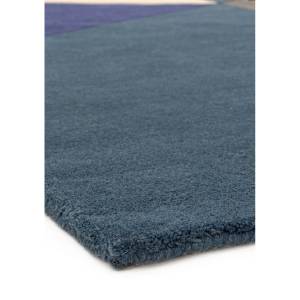 Tapis pure laine tufté main ZIGO Bleu - 200 x 300 cm