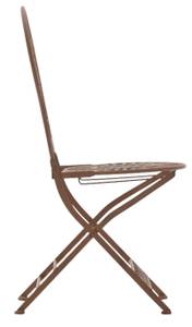 Chaises de jardin Mani Lot de 2 Marron