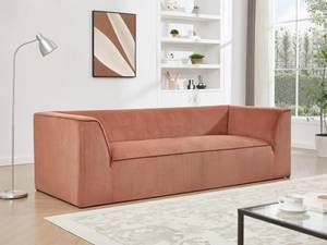 Sofa MERANZA Braun - Textil - 92 x 69 x 232 cm