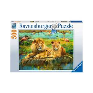 Puzzle Löwenfamilie 500 Teile Papier - 24 x 4 x 34 cm