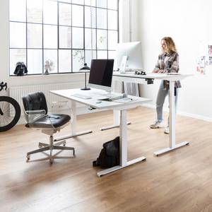 Höhenverstellbarer Tisch Easydesk Weiß - Breite: 180 cm - Weiß