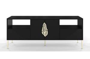 Tv-Schrank Skandica Merlin Schwarz - Gold - Gold