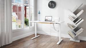 Schreibtisch höhenverstellbar HOME Weiß - 160 x 80 cm - Weiß