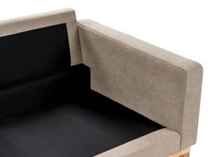 2-Sitzer Sofa SIGGARD Beige - Eiche Hell - Taupe