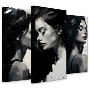 Leinwandbilder Set Porträts von Frauen 120 x 80 x 80 cm