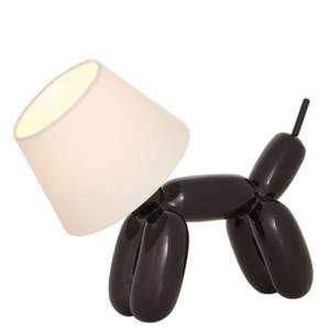 Dekorative Tischleuchte Doggy Noir / Blanc - 1 ampoule