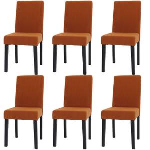 Esszimmerstuhl Littau Cord (6er-Set) Orange - 6er Set