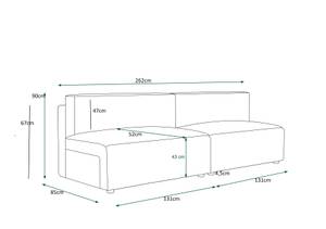 Sofa MIRI-X2 Gelb