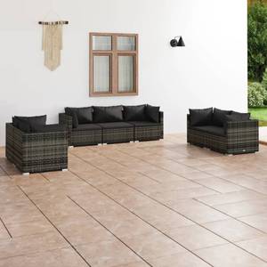 Garten-Lounge-Set (7-teilig) 3013635-15 Anthrazit - Grau