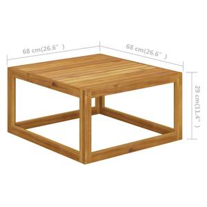 Fußhocker 3009261-7 Weiß - Massivholz - Holzart/Dekor - 68 x 29 x 68 cm