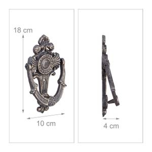 2x heurtoirs de porte antiquité en fonte Marron - Métal - 10 x 18 x 4 cm