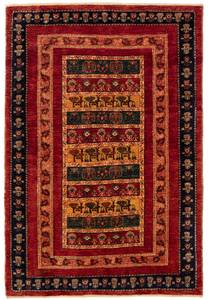 Tapis Kashkuli XVII Rouge - Textile - 108 x 1 x 160 cm