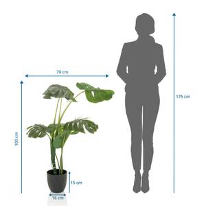 Kunstpflanze MONSTERA Grün - Kunststoff - 70 x 100 x 70 cm