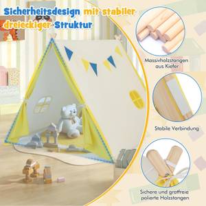 Tipi Zelt TP10145BE Beige - Kunststoff - 145 x 121 x 137 cm