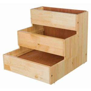 Hundetreppe 434110 Braun - Massivholz - Holzart/Dekor - 38 x 45 x 40 cm