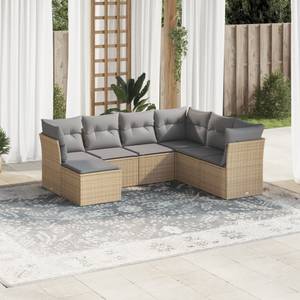 Gartensitzgruppe K6520(7-tlg) Beige - Massivholz - 69 x 179 x 234 cm