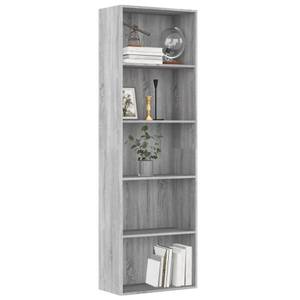 Bücherregal 3016488-4 Eiche Grau Dekor - 60 x 189 cm