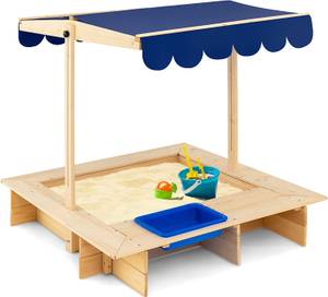 Sandkasten für Kinder Braun - Holzwerkstoff - 115 x 121 x 115 cm